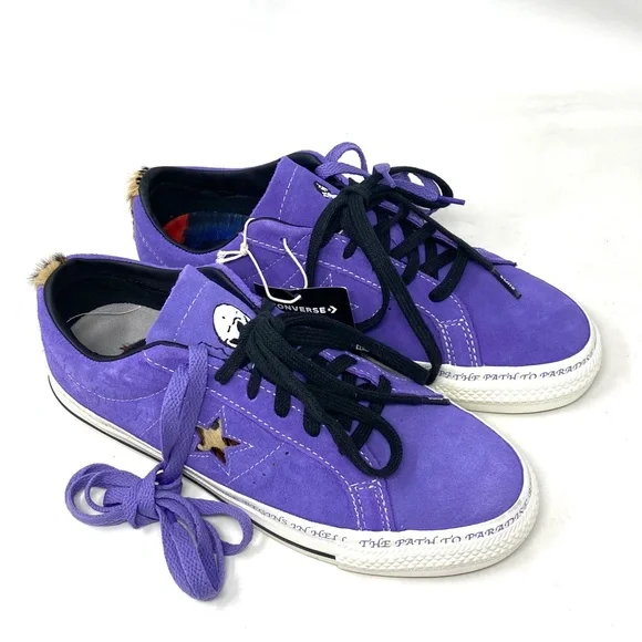 Converse One Star Pro Sean Pablo Suede Low Skate Shoes Lilac Men's Size A04371C - Picture 3 of 11